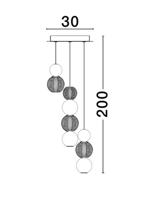 Luster NOVA LUCE 9511040 LED 19W 1232lm 3200K 230V IP20